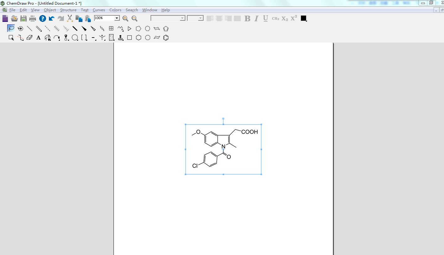 化学结构式绘图编辑软件（ChemDraw Std）