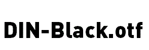 DIN-Black.otf字体下载