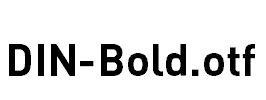 DIN-Bold.otf字体下载