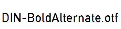 DIN-BoldAlternate.otf字体下载