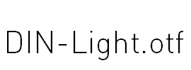 DIN-Light.otf字体下载
