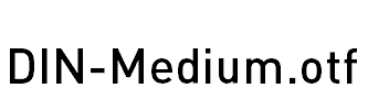 DIN-Medium.otf字体下载