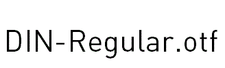 DIN-Regular.otf字体下载