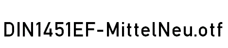 DIN1451EF-MittelNeu.otf字体下载