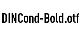 DINCond-Bold.otf字体下载