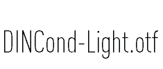 DINCond-Light.otf字体下载