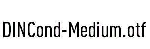 DINCond-Medium.otf字体下载
