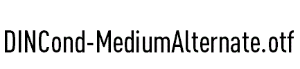 DINCond-MediumAlternate.otf字体下载
