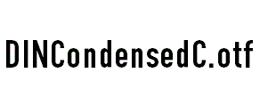 DINCondensedC.otf字体下载