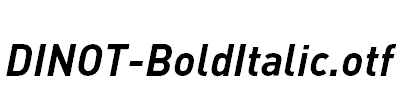DINOT-BoldItalic.otf字体下载