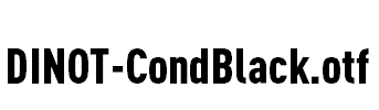 DINOT-CondBlack.otf字体下载