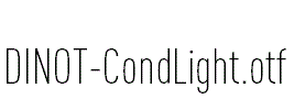DINOT-CondLight.otf字体下载