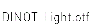 DINOT-Light.otf字体下载
