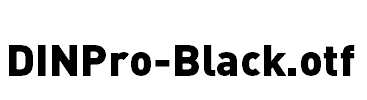 DINPro-Black.otf字体下载
