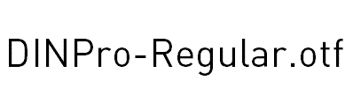 DINPro-Regular.otf字体下载