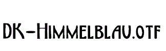 DK-Himmelblau.otf字体下载