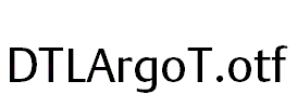 DTLArgoT.otf字体下载