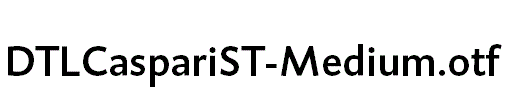 DTLCaspariST-Medium.otf字体下载