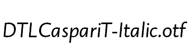 DTLCaspariT-Italic.otf字体下载