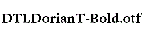 DTLDorianT-Bold.otf字体下载