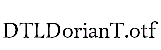 DTLDorianT.otf字体下载