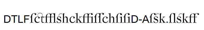 DTLFleischmannD-Alt.otf字体下载