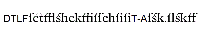 DTLFleischmannT-Alt.otf字体下载