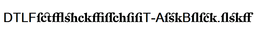 DTLFleischmannT-AltBold.otf字体下载