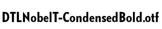 DTLNobelT-CondensedBold.otf字体下载