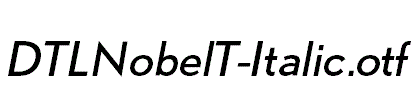 DTLNobelT-Italic.otf字体下载