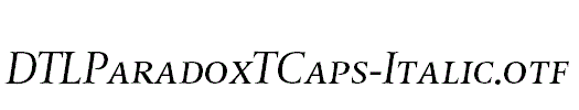 DTLParadoxTCaps-Italic.otf字体下载