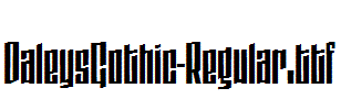 DaleysGothic-Regular.ttf字体下载