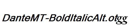 DanteMT-BoldItalicAlt.otf字体下载