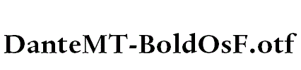 DanteMT-BoldOsF.otf字体下载