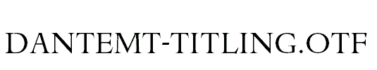 DanteMT-Titling.otf字体下载
