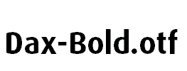 Dax-Bold.otf字体下载