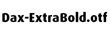 Dax-ExtraBold.otf字体下载