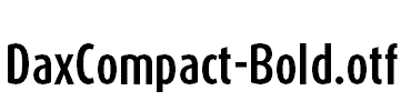 DaxCompact-Bold.otf字体下载