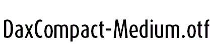 DaxCompact-Medium.otf字体下载