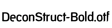 DeconStruct-Bold.otf字体下载