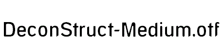 DeconStruct-Medium.otf字体下载