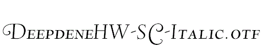 DeepdeneHW-SC-Italic.otf字体下载