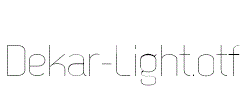 Dekar-Light.otf字体下载