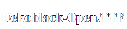 Dekoblack-Open.otf字体下载