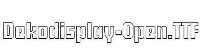 Dekodisplay-Open.otf字体下载