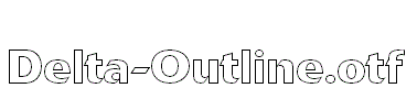 Delta-Outline.otf字体下载