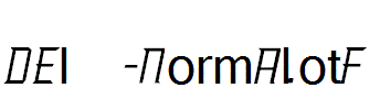 Delux-Normal.otf字体下载