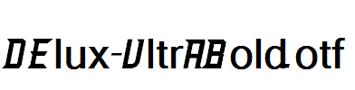 Delux-UltraBold.otf字体下载