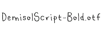 DemisolScript-Bold.otf字体下载