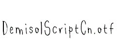 DemisolScriptCn.otf字体下载